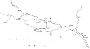 Map of Ladakh