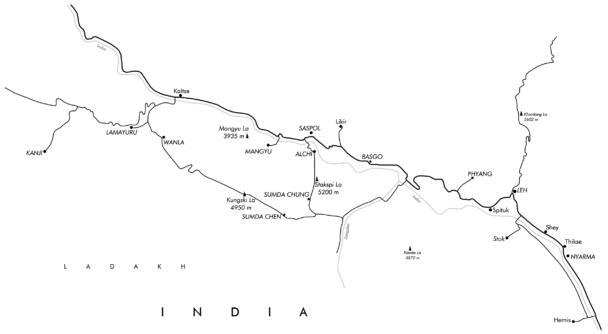 Map of Ladakh
